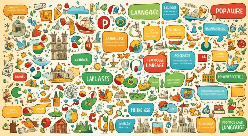 Comparativo linguístico entre português e línguas próximas